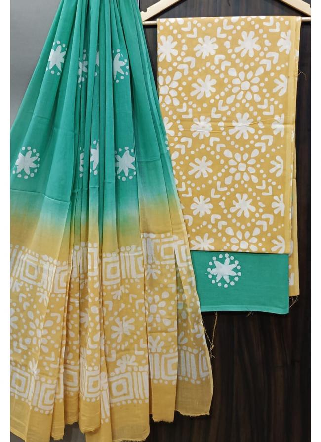 Cotton Multi Colour Casual Wear Printed Salwar Suit